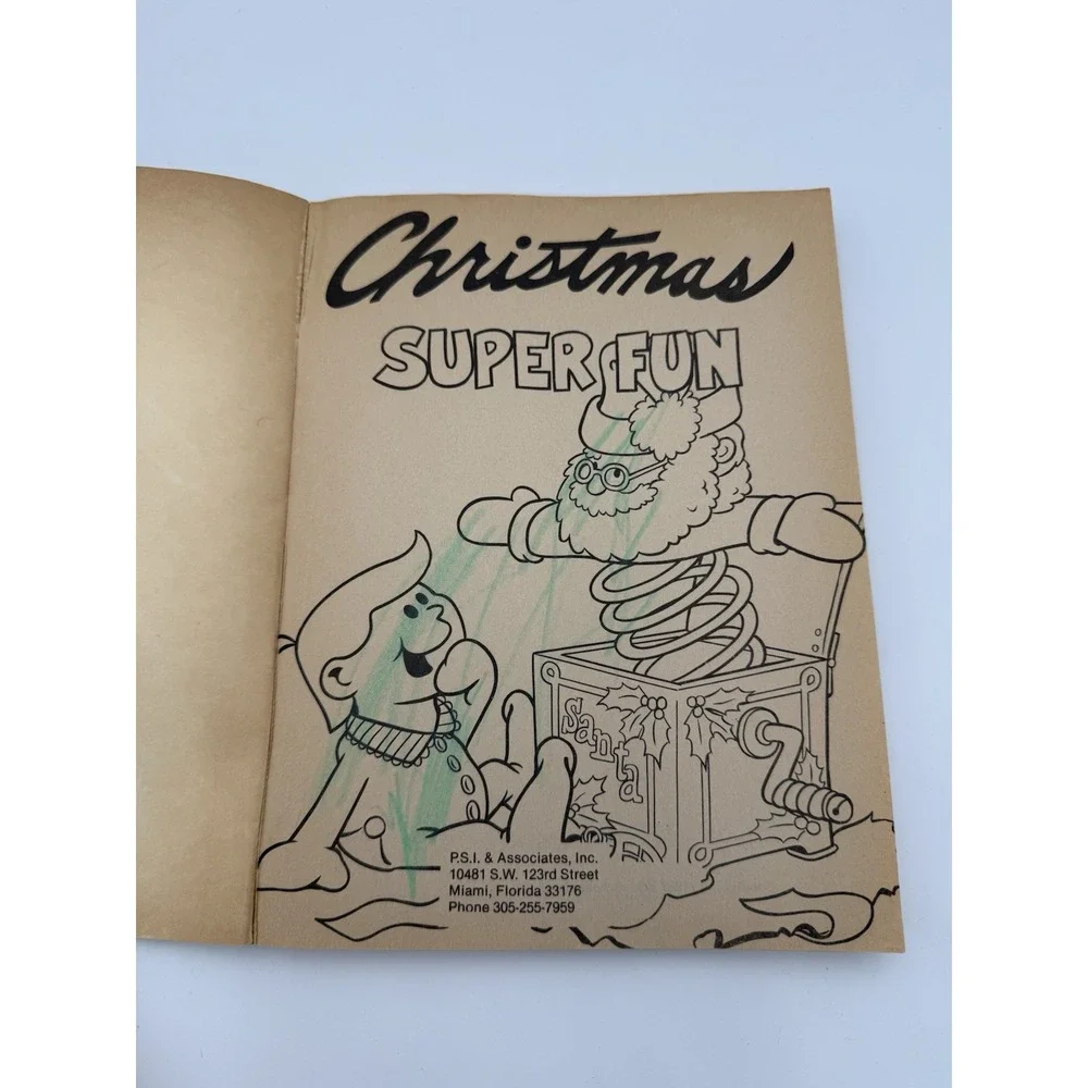 2 Vtg 90s‎ Jumbo Christmas Coloring & Activity Books NEW OLD STOCK Lightly Used